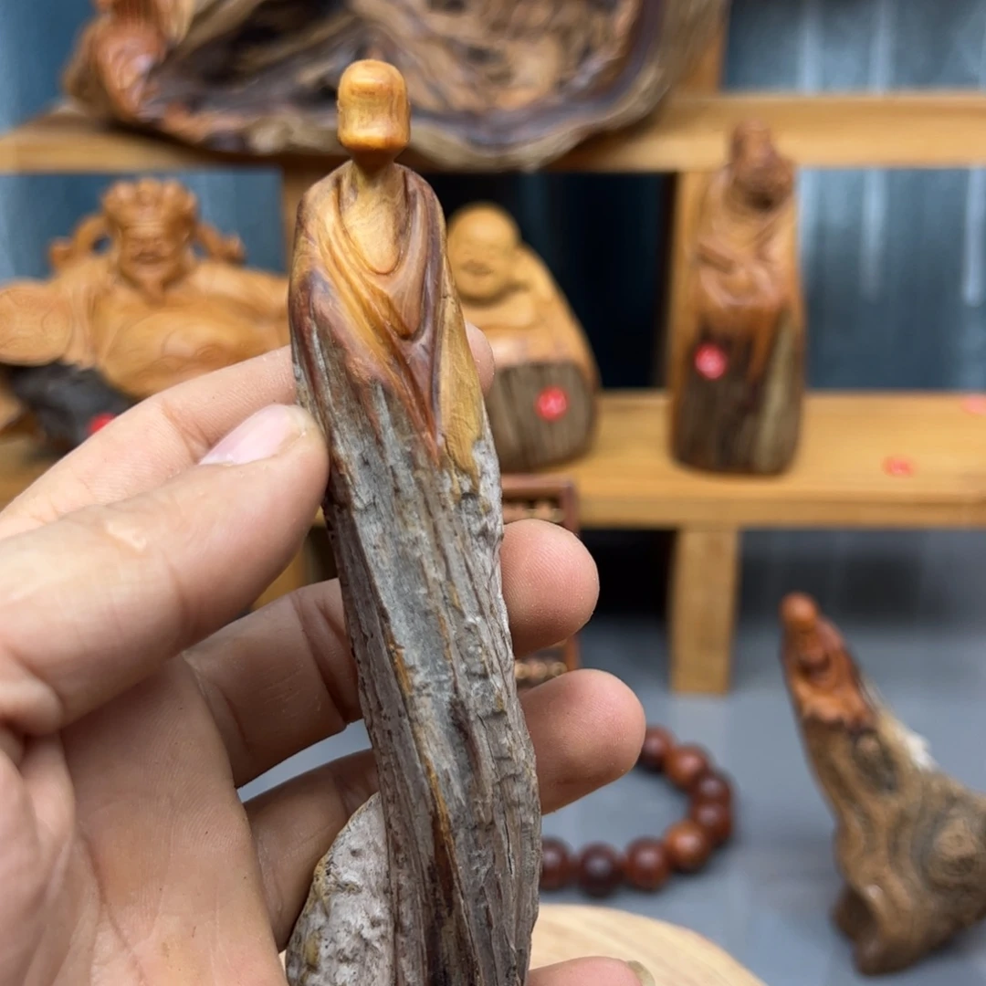 月***泉木崖柏木摆件手把件