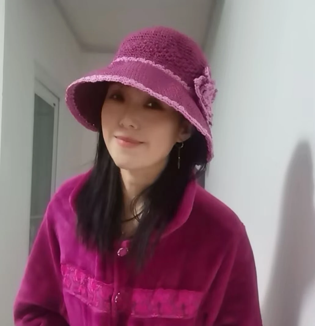 手工钩织女士镂结空遮阳帽