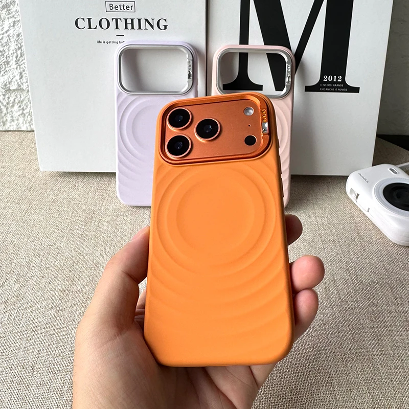 液态硅胶全包磁吸适用于苹果17pro手机的防摔纯色苹果16Pro手机壳