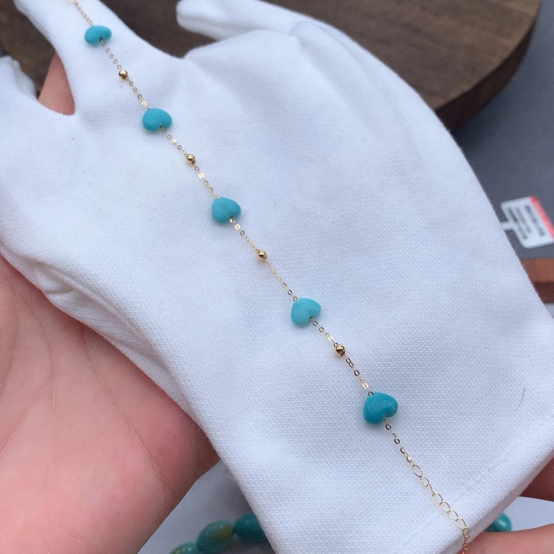 绿松石18K金镶嵌绿松石