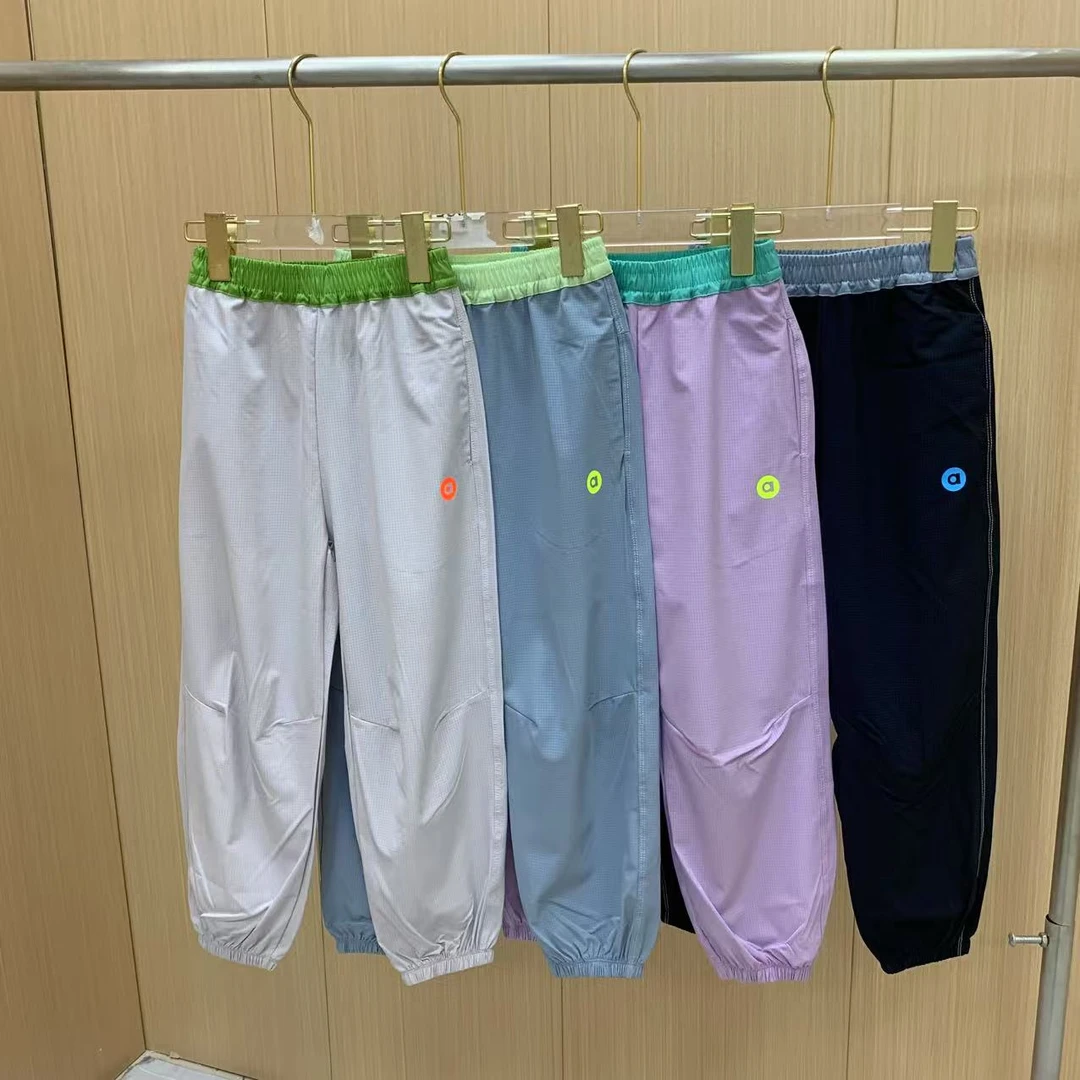 【腰撞色】儿童25年夏季新品舒适腰头撞色拼接速干方格裤