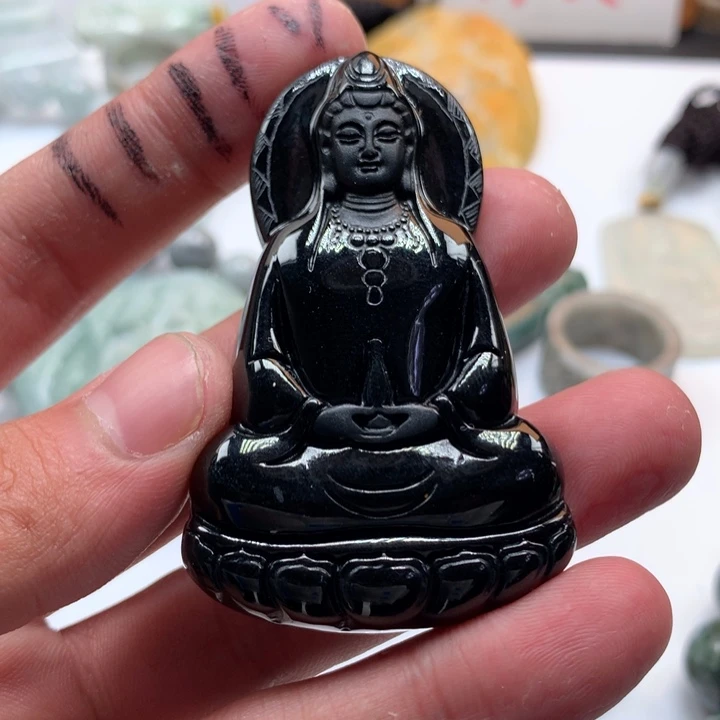 翡翠未镶嵌颈饰保真天然a货翡翠
