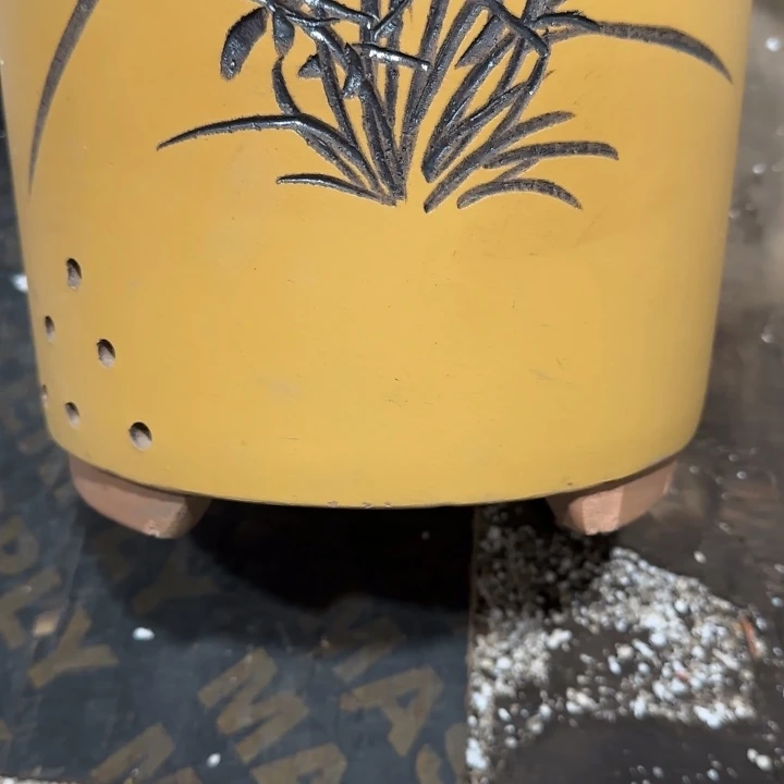 紫砂花盆口径17.21口径