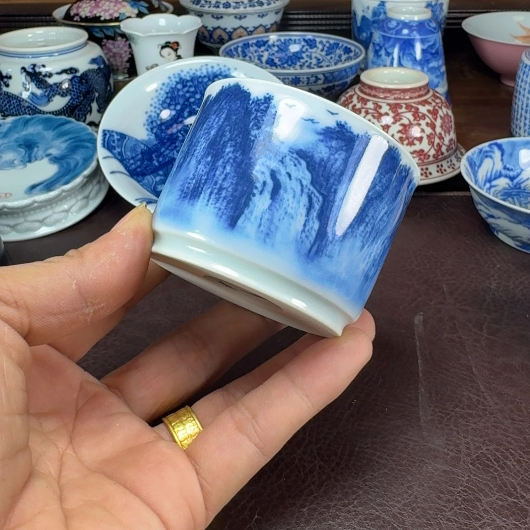 古***尔瓷片当代景德镇陶瓷手绘茶具