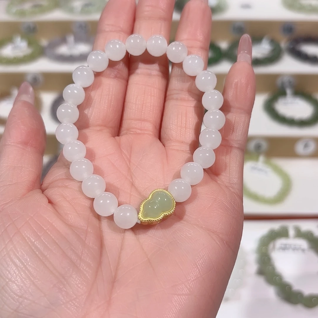 和田玉手链未镶嵌V