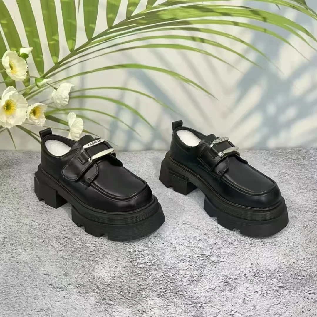 厚底英伦小皮鞋女春2024新款日系jk单鞋乐福鞋 3312