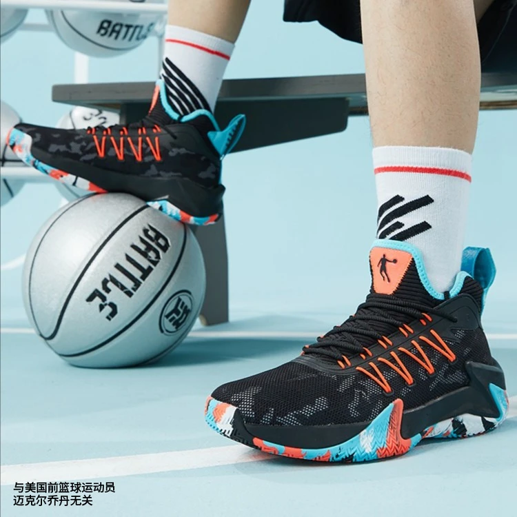 乔丹破影炫彩篮球鞋男水泥地实战球鞋防滑减震战靴XM25200105