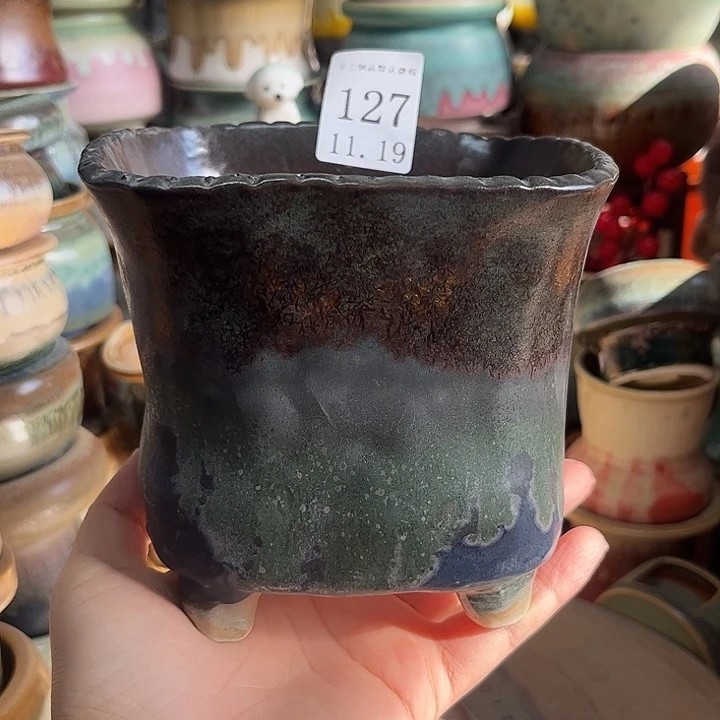 瓷片景德镇陶瓷手工制作口12高11