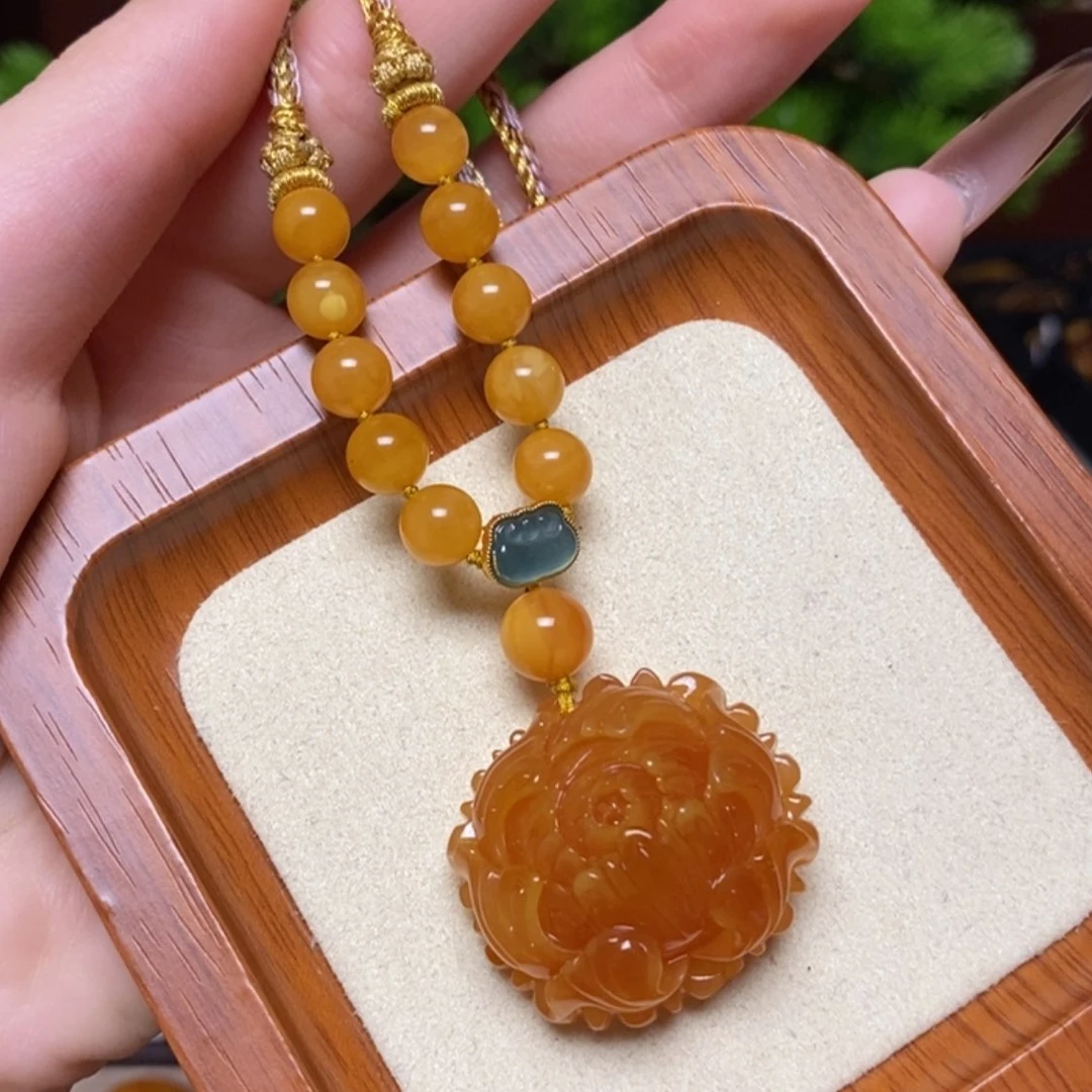 【闪购商品】蜜蜡颈饰未镶嵌项链