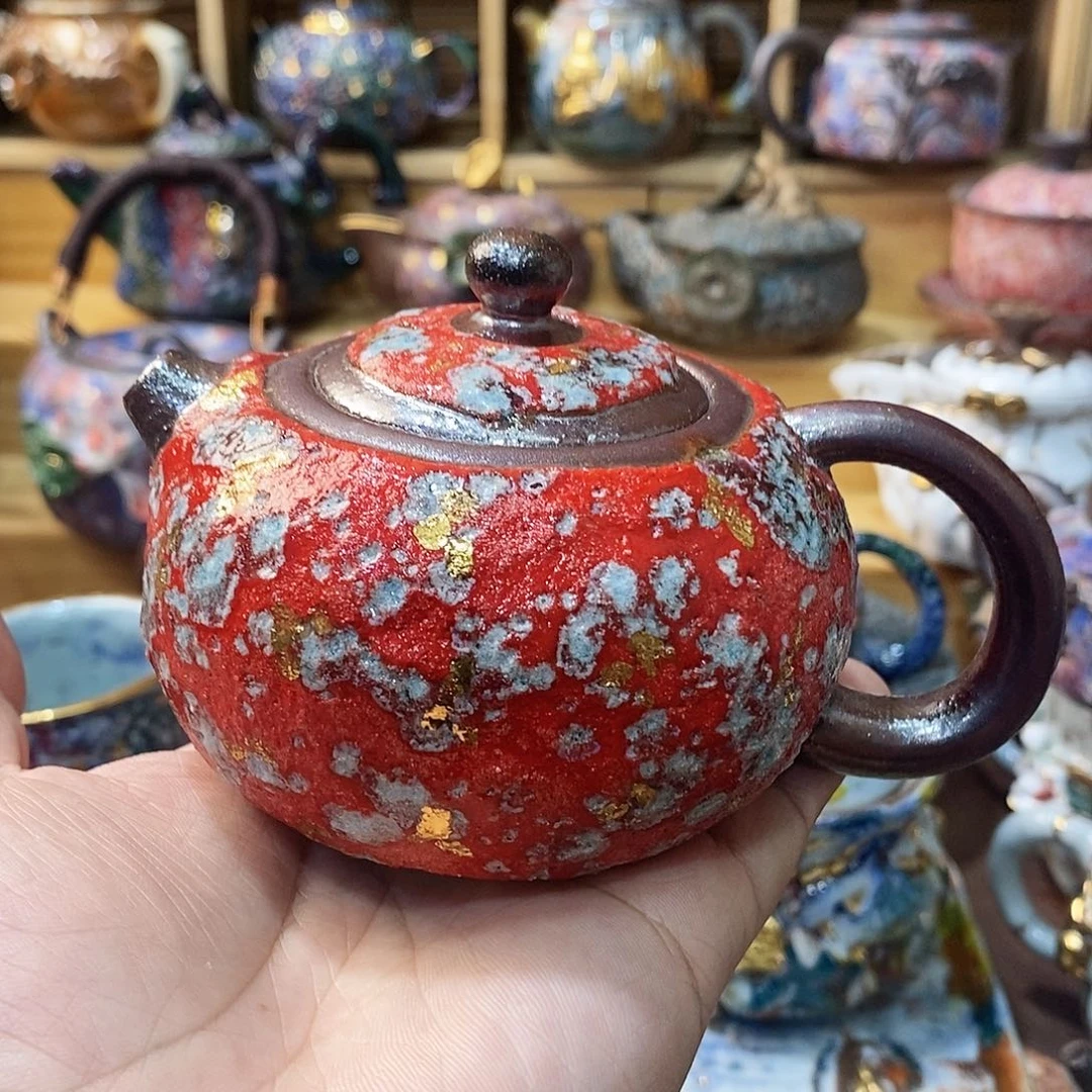 粗陶志野柴柴茶器