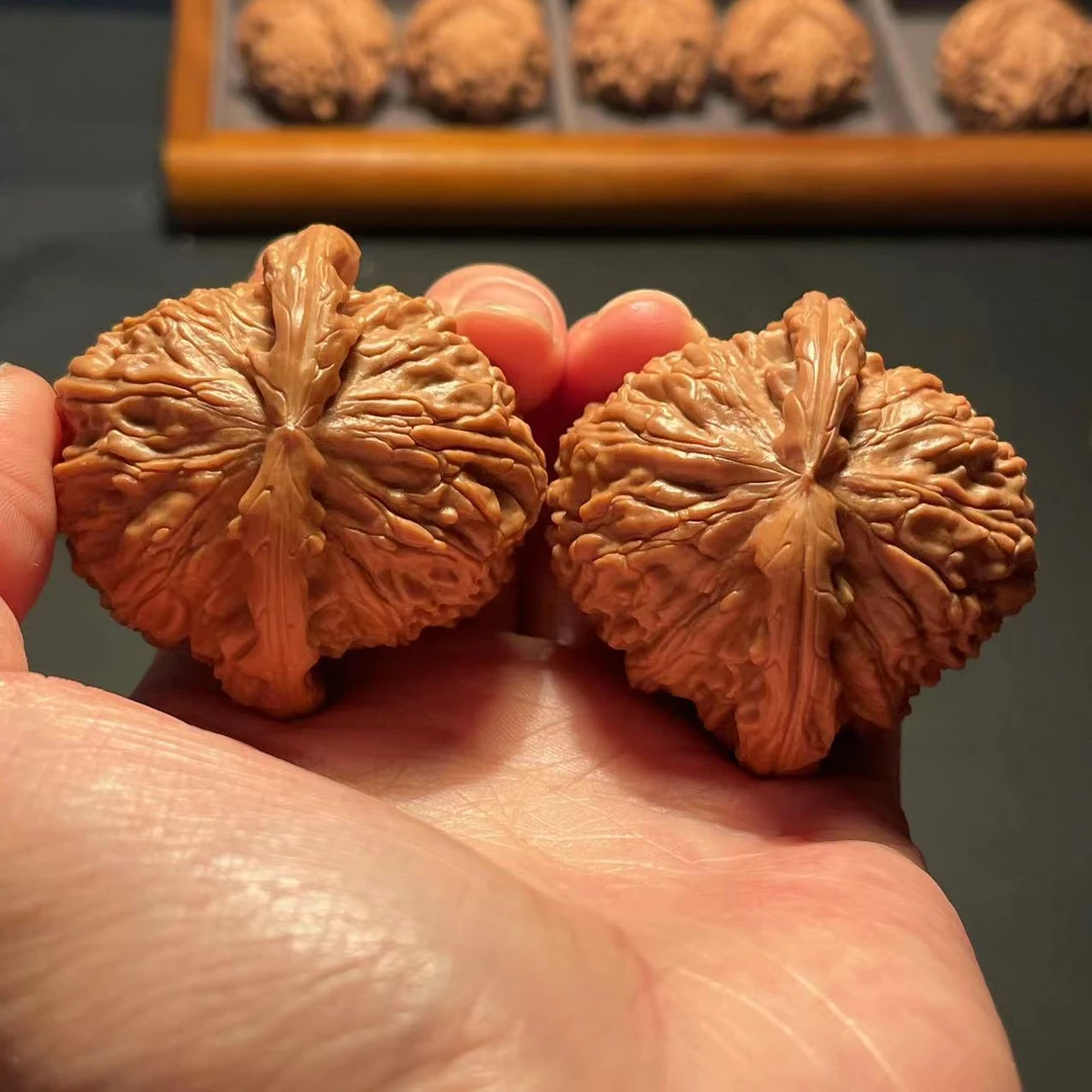 44-45左右白狮子文玩核桃对核桃L