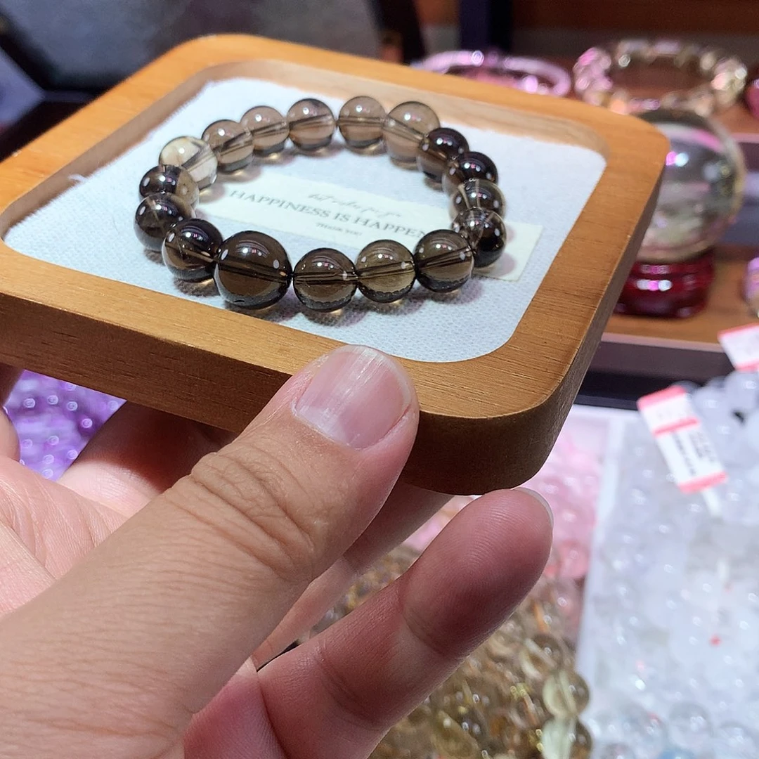 水晶手串未镶嵌茶晶