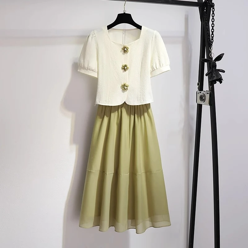 今年流行漂亮小香风套装裙子连衣裙2025新款女夏季两件套减龄穿搭