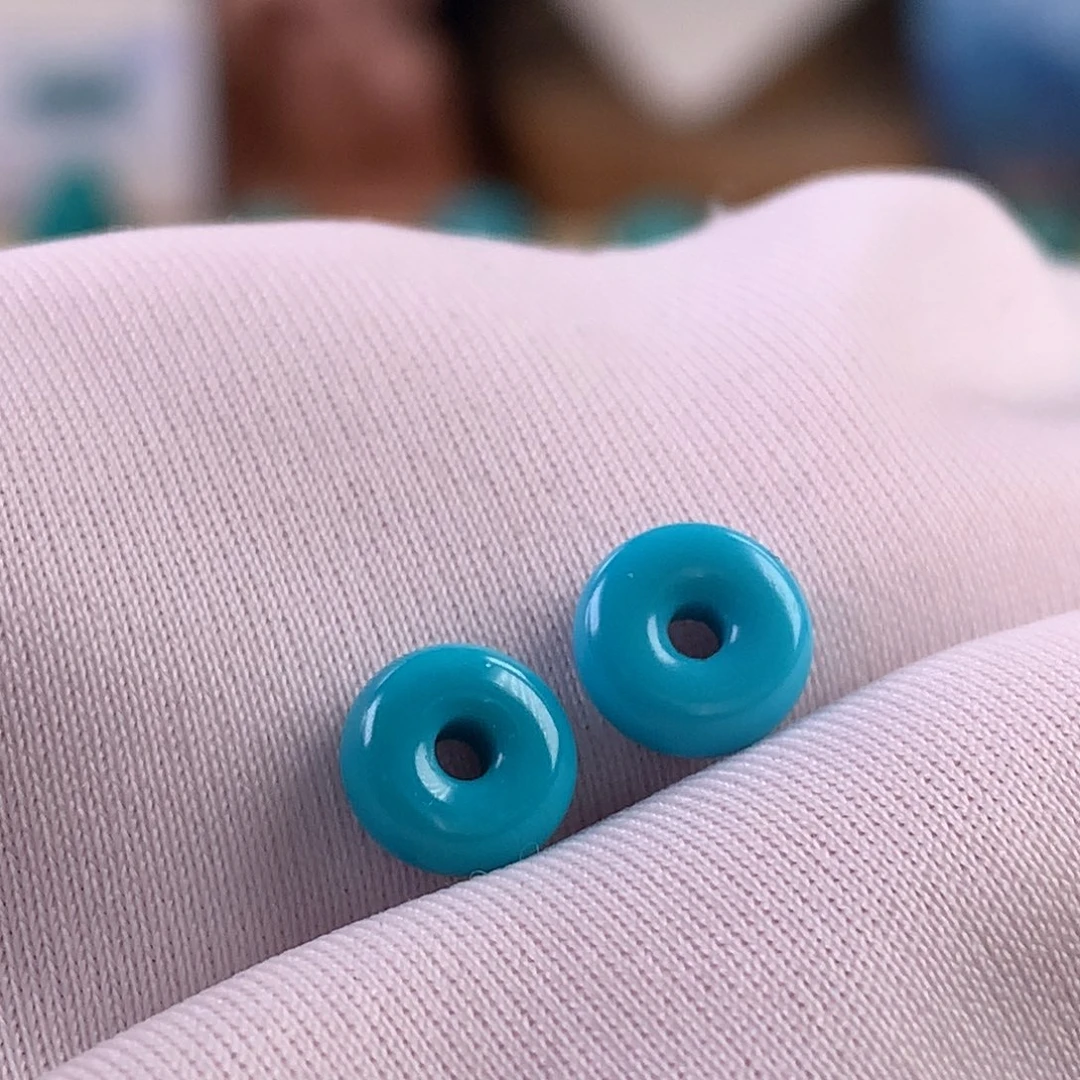 绿松石未镶嵌珠宝奇石6.8mm（560）