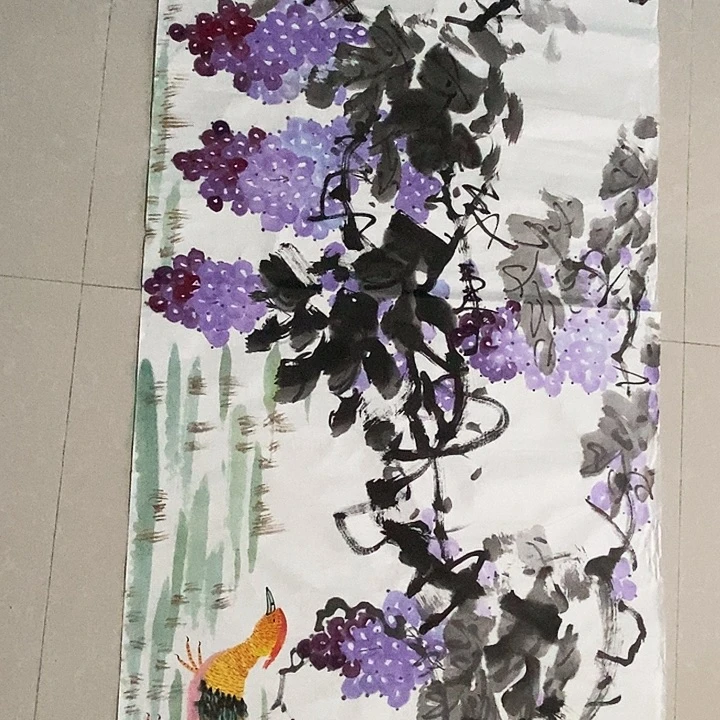 国画四尺花鸟作品