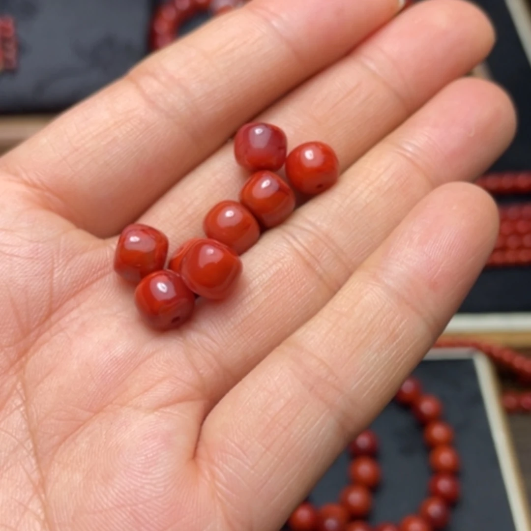 【闪购商品】南红玛瑙单珠8多样性发1未镶嵌