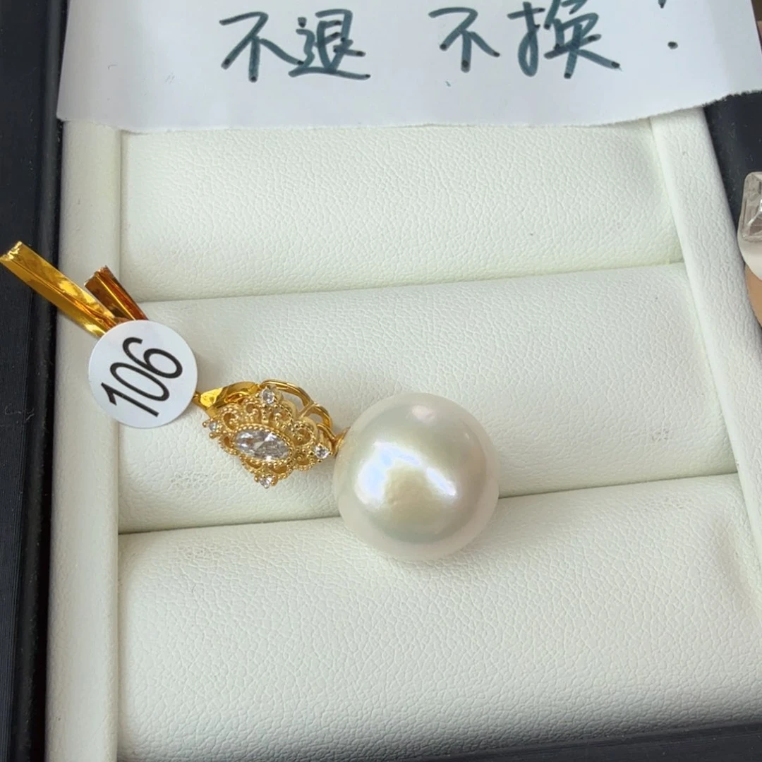 淡水珍珠银S925镶嵌颈饰丢*