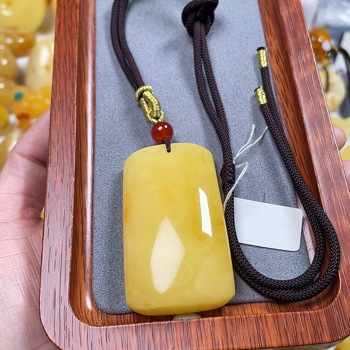 蜜蜡裸石未镶嵌蜜蜡无事牌