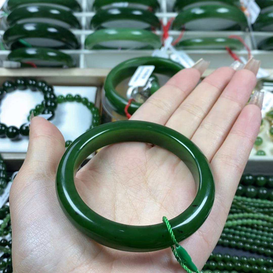 和田玉（碧玉）手镯未镶嵌李*衡