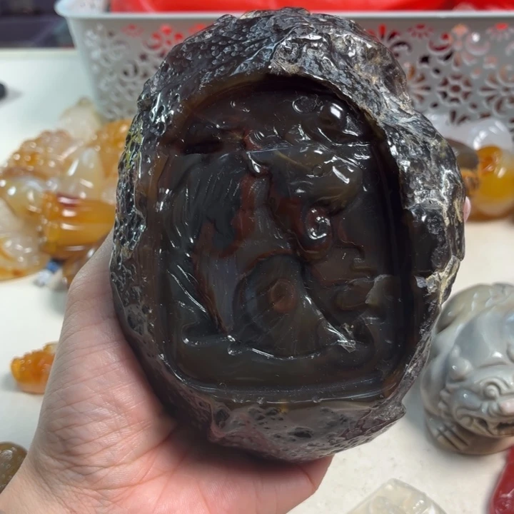玛瑙/玉髓未镶嵌吊坠(不含链)