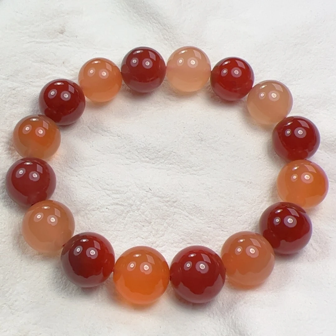 南红玛瑙手串未镶嵌