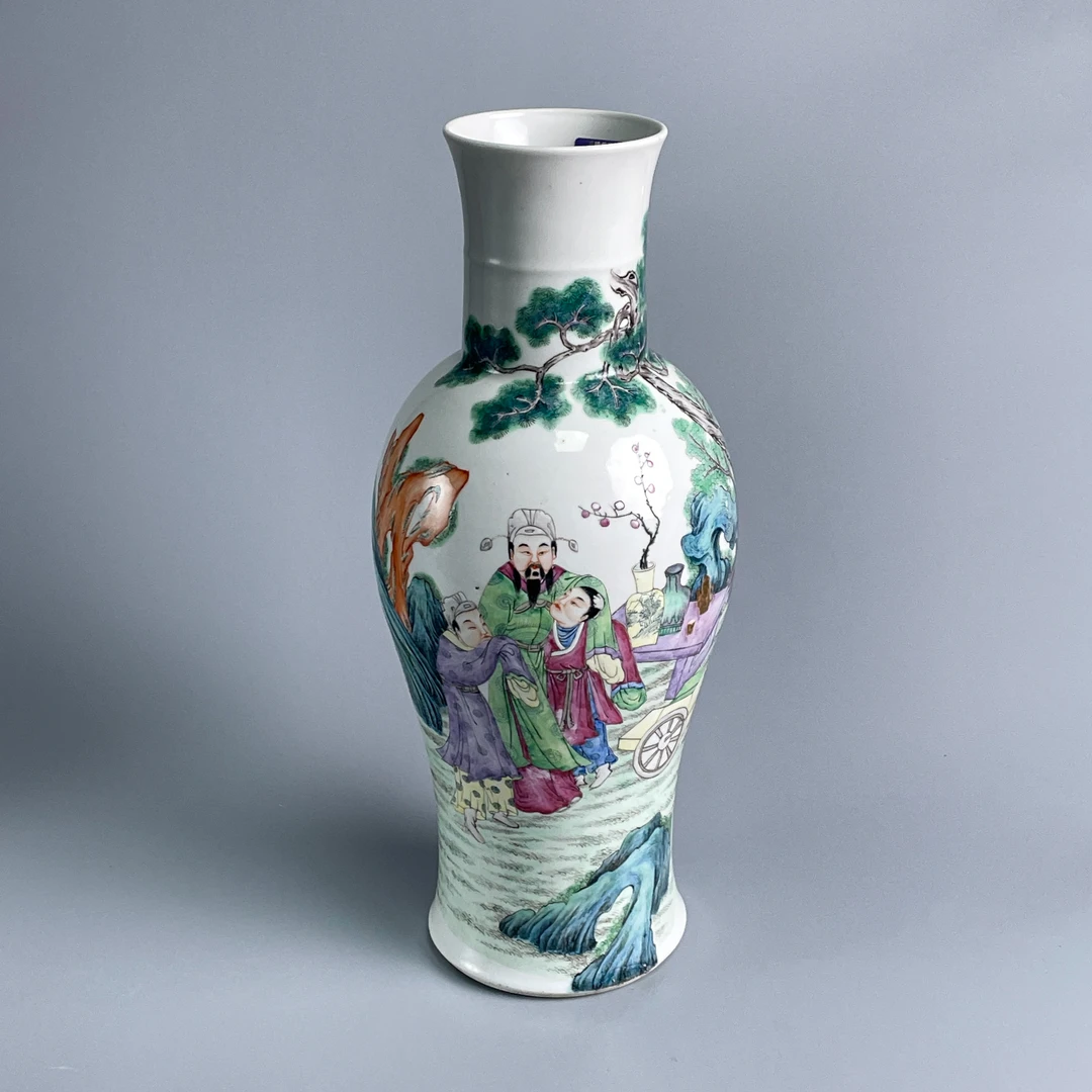 瓷器/古董民国粉彩人物故事赏瓶M25AE000B19古玩收藏/文物/绣花张