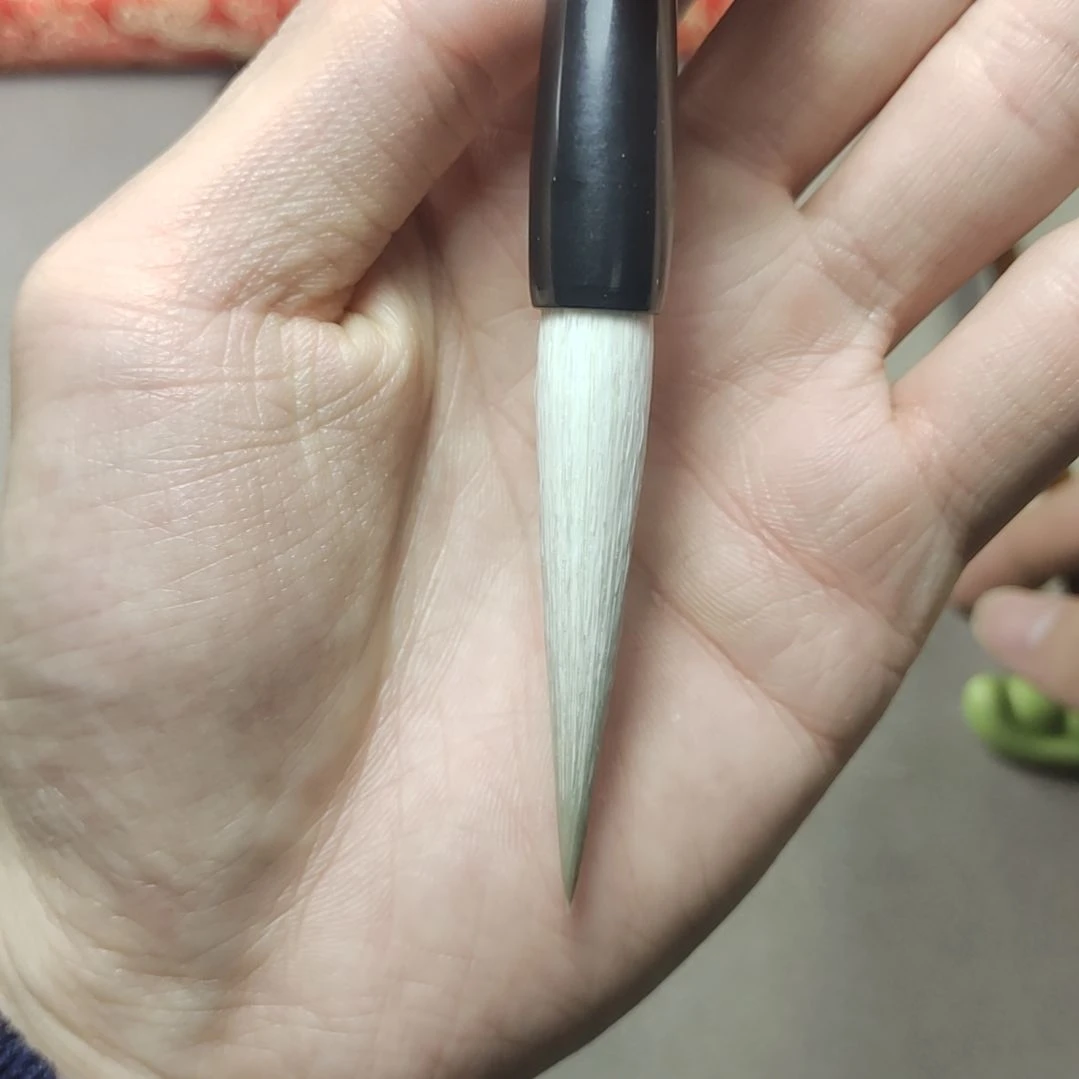 出锋5.5*1.0 纯动物毛羊毫猪鬃垫根1支