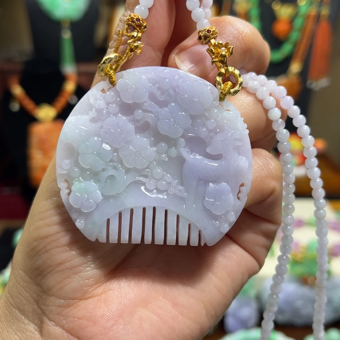 翡翠未镶嵌颈饰天然翡翠