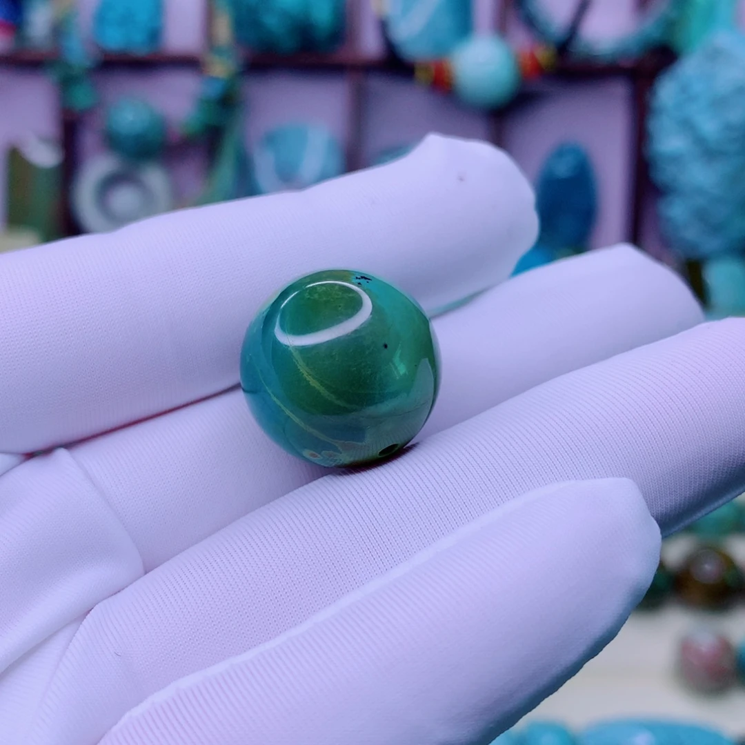 一***虎绿松石未镶嵌原矿绿松石