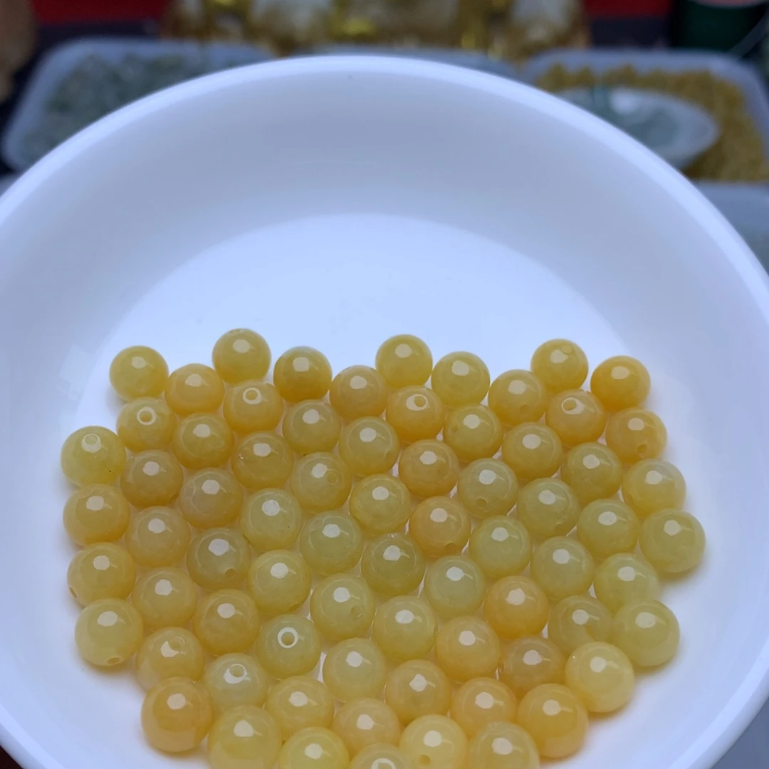 翡翠散珠卡7.3冰黄10个