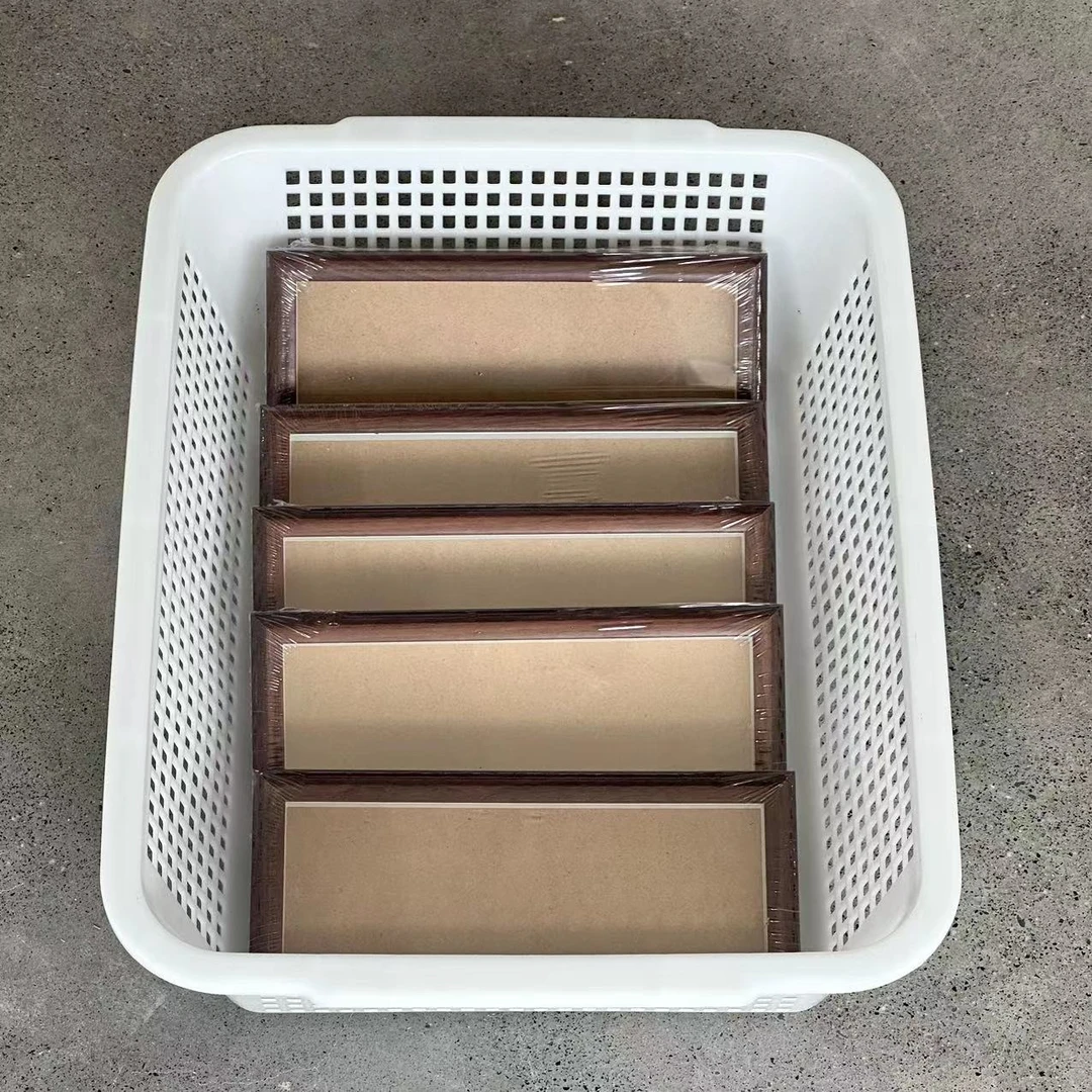 【书心工厂】画框清仓【胡桃色】宋锦书法摆台【4卡框】5个