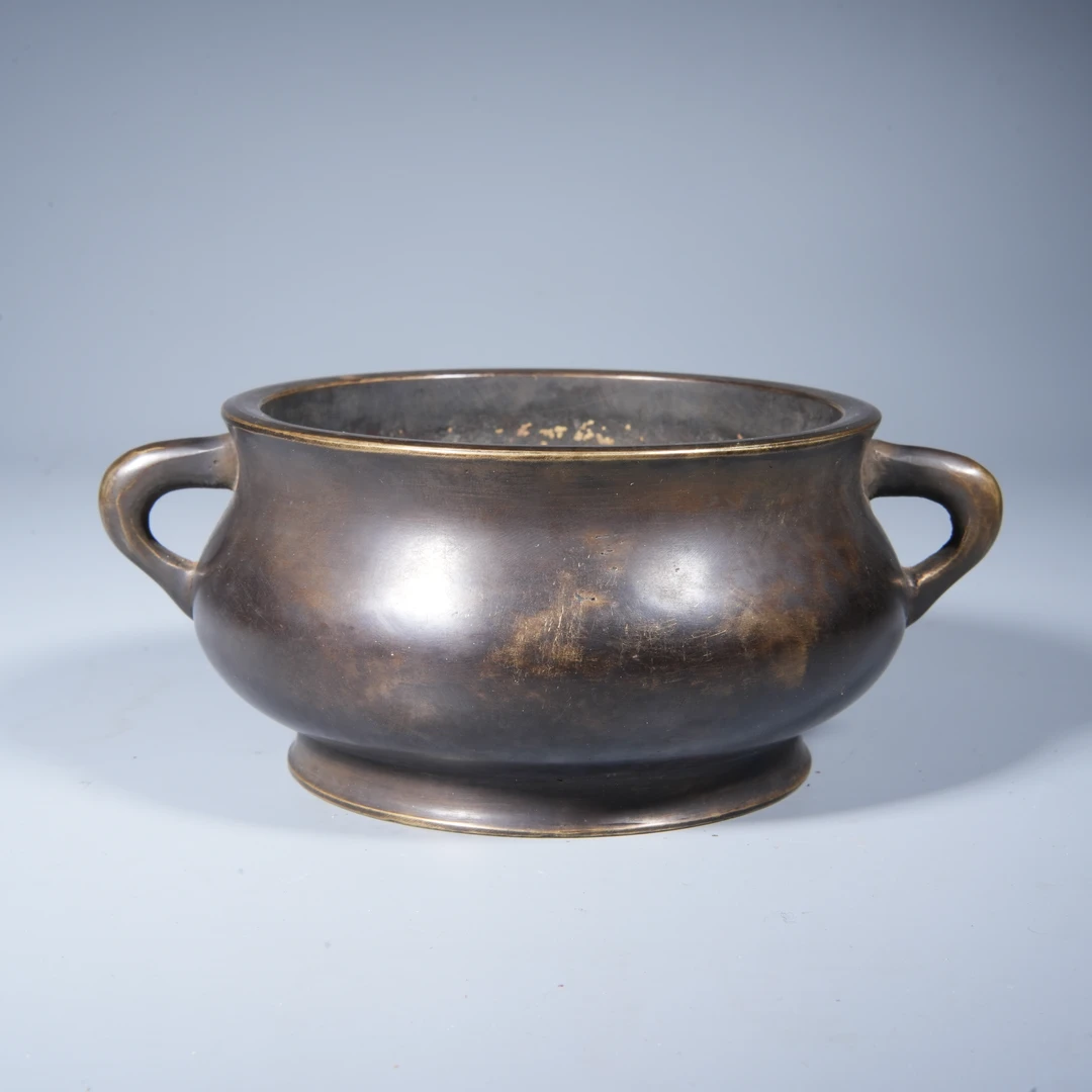 Tgz26 清代 双耳香炉