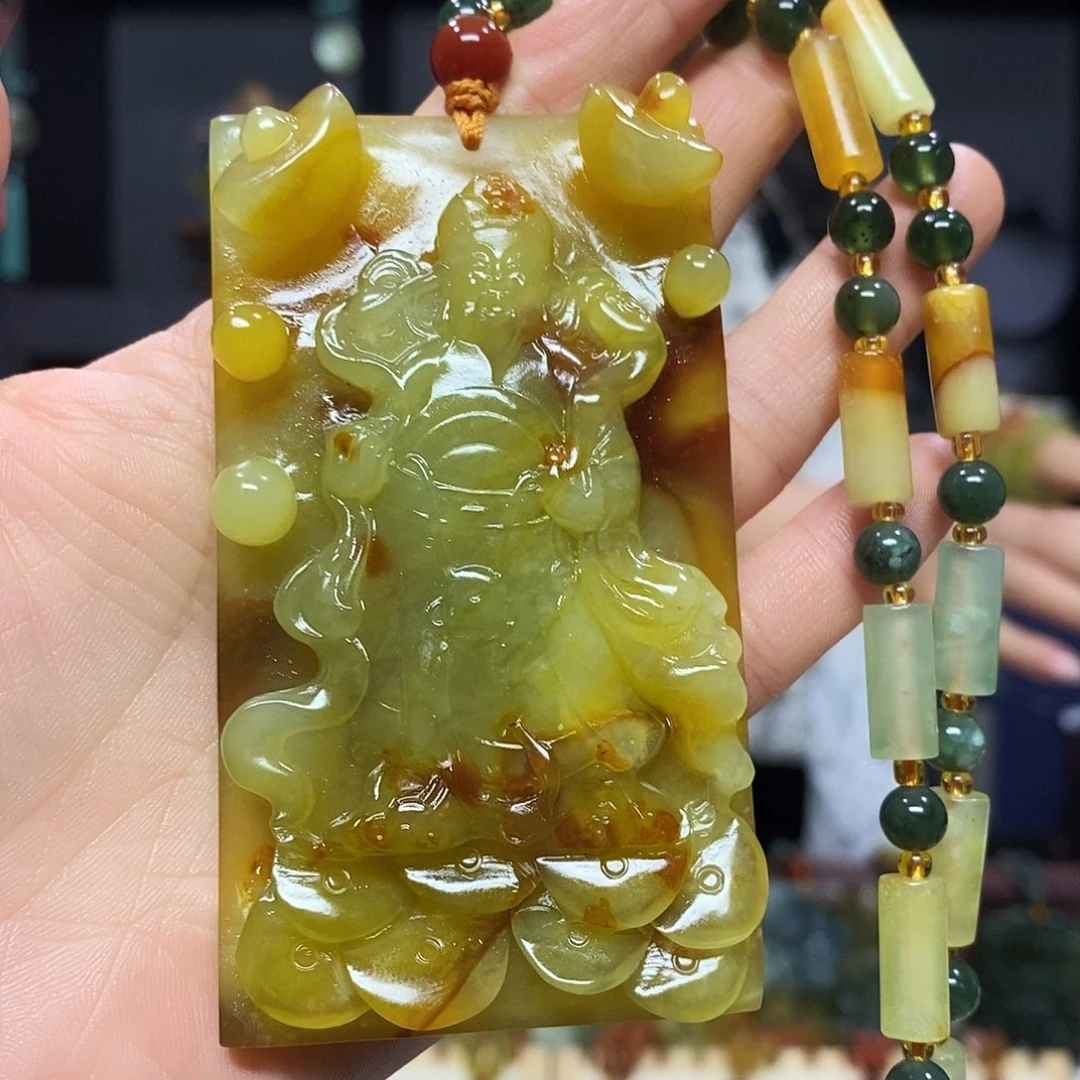 未镶嵌岫玉挂件吊坠