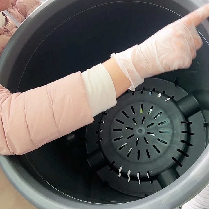 树脂瑕疵四季盆9#灰黑色3个无托