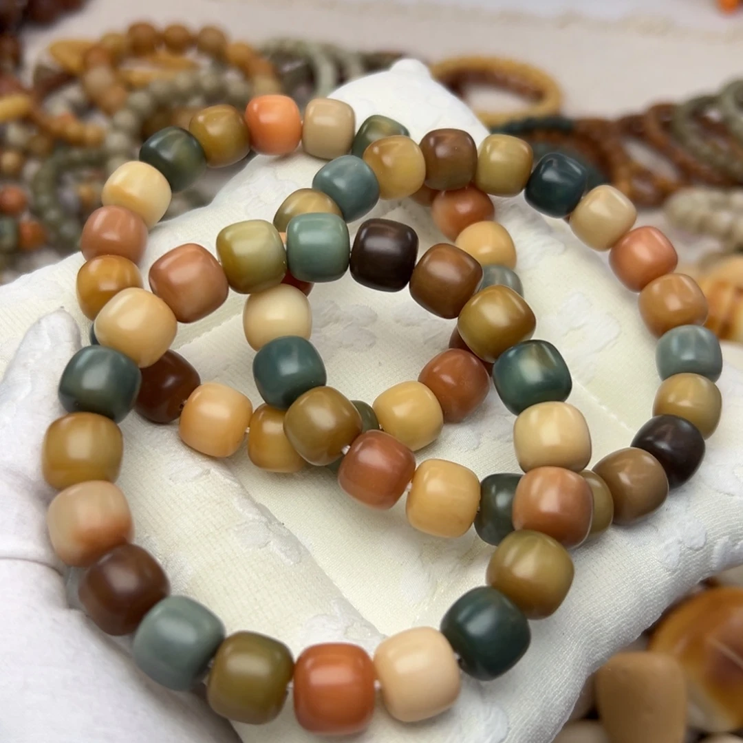 吊坠菩提根/象牙果13水磨无蜡深色万花筒发一条