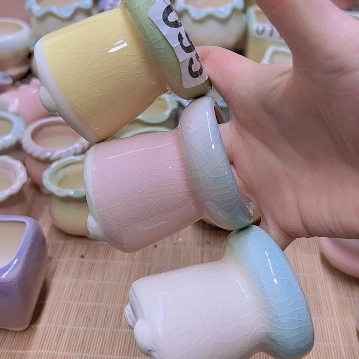 红陶陶瓷花盆当场满12包邮