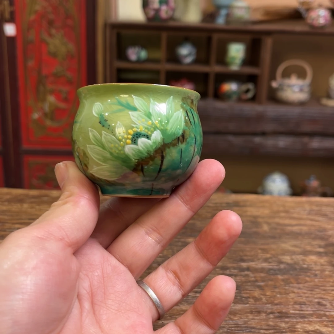 景德镇柴烧手工手绘瓷器