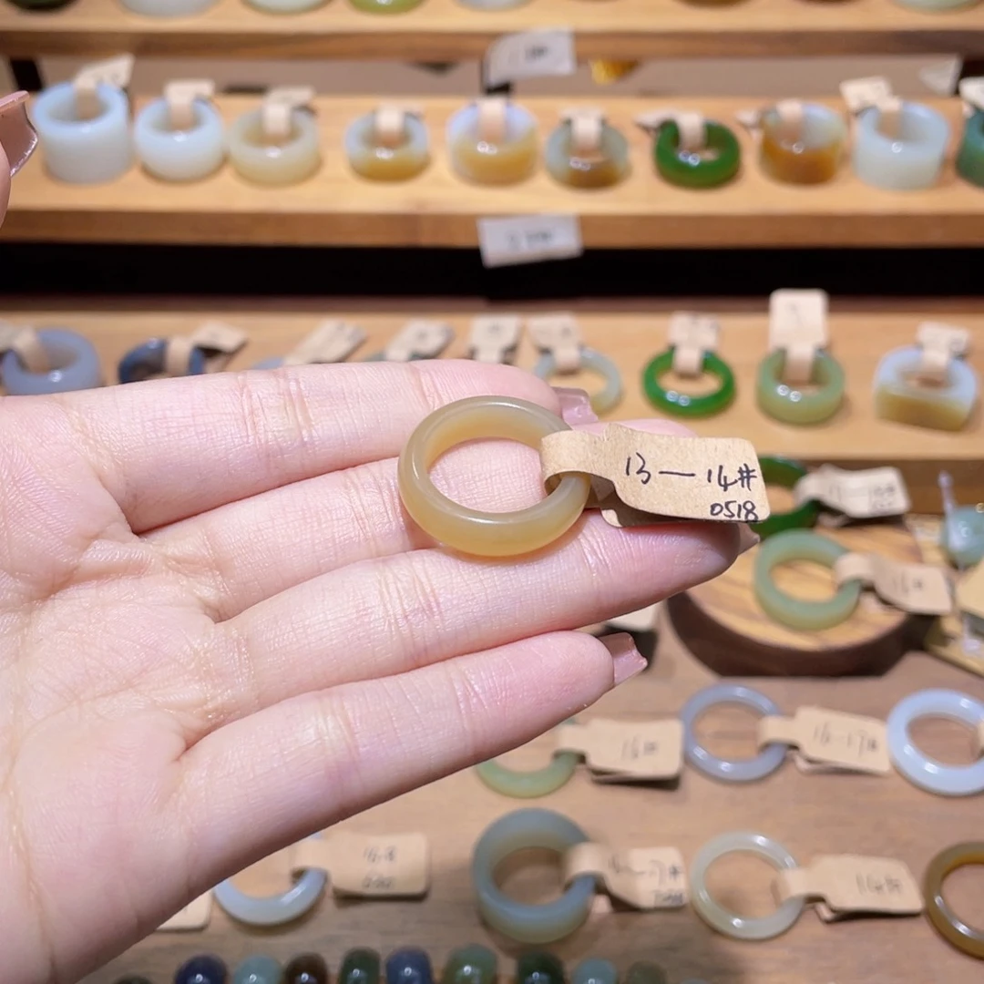 和田玉戒指未镶嵌『***╮16.8