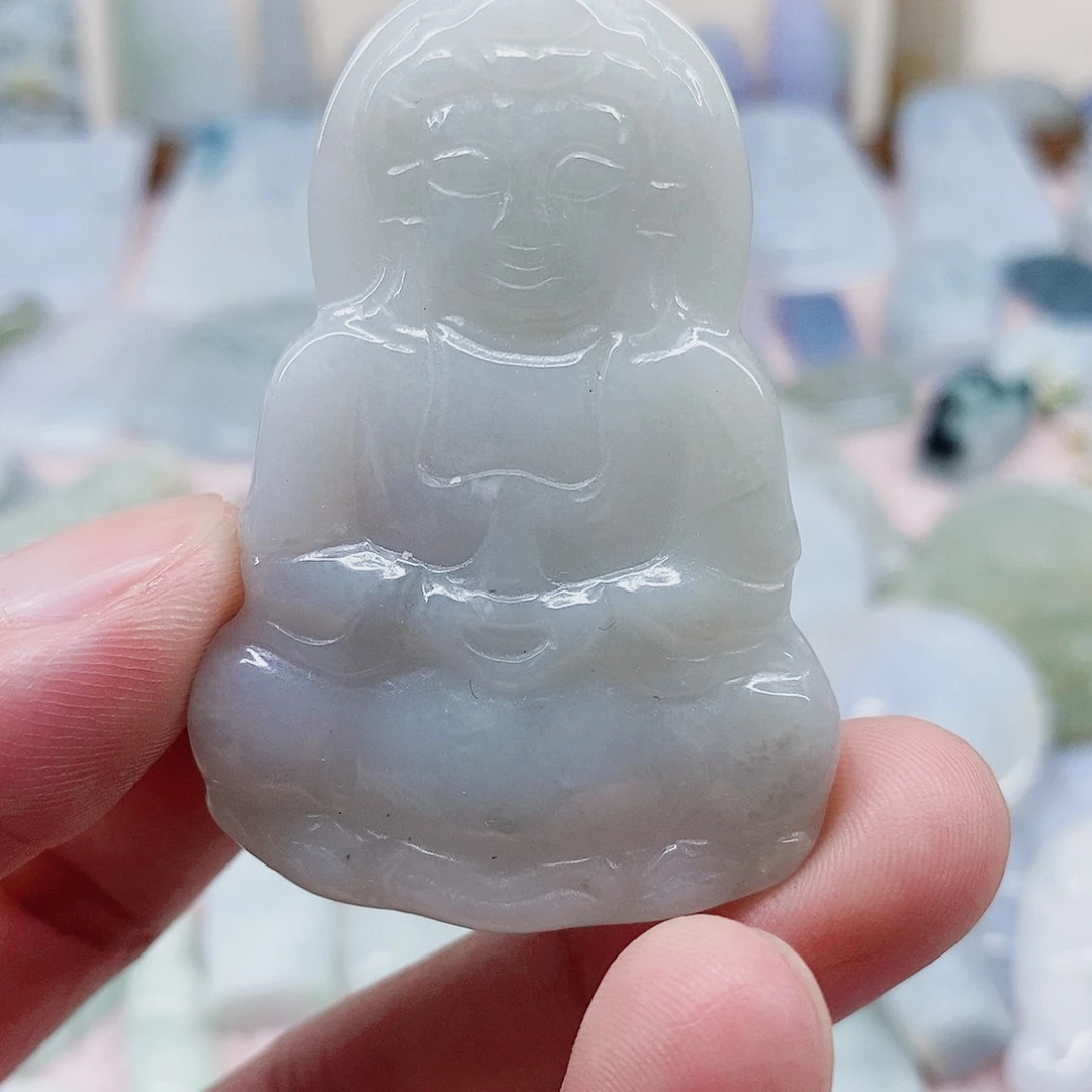 颈饰未镶嵌翡翠天然