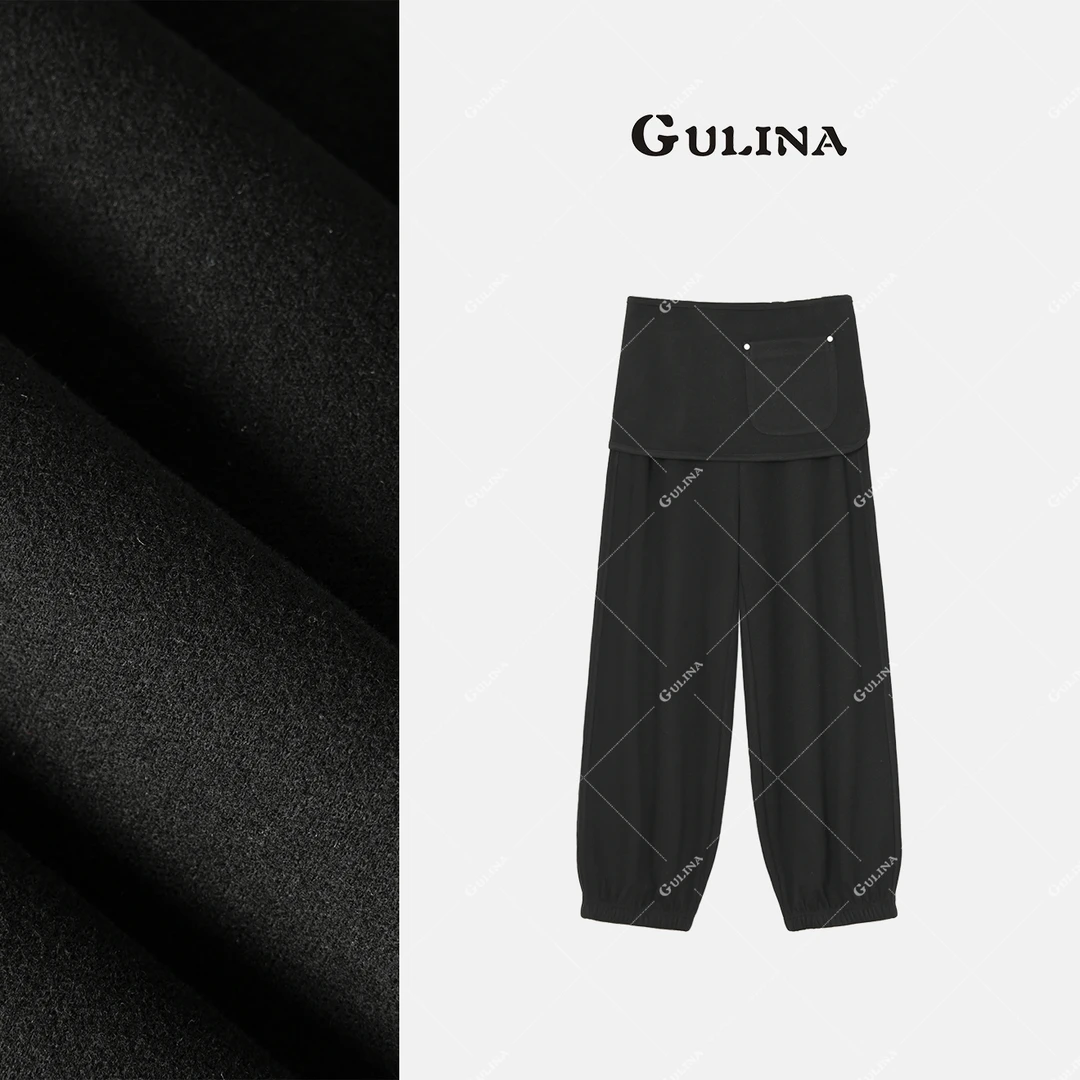 GULINA/娜姐欧货新款时尚经典真两件裙裤时尚百搭休闲裤88207