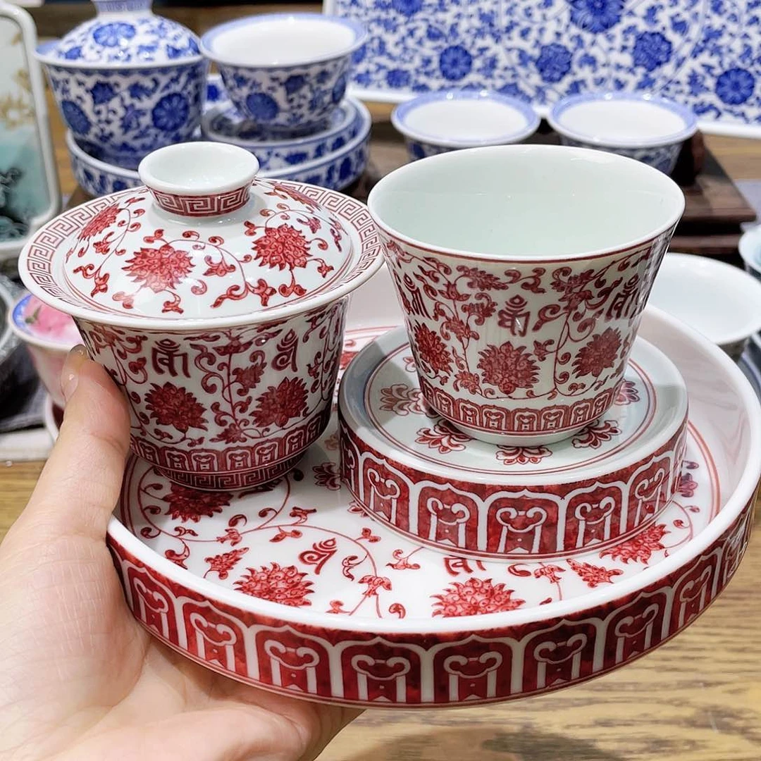 盖碗陶瓷景德镇陶瓷工厂福利价