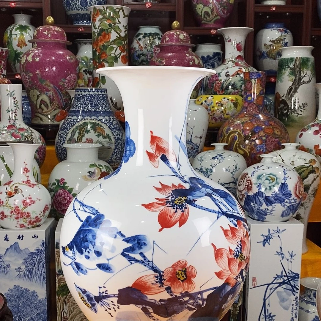 贵***5陶摆件景德镇陶瓷赏瓶