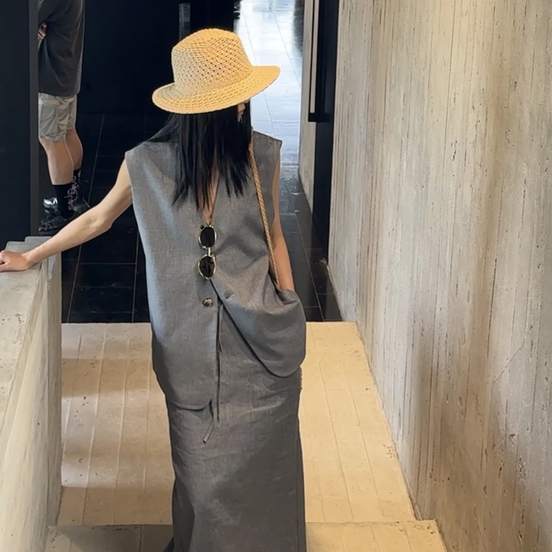 【老钱穿搭】新款春夏百搭早春松弛感复古轻奢风马甲