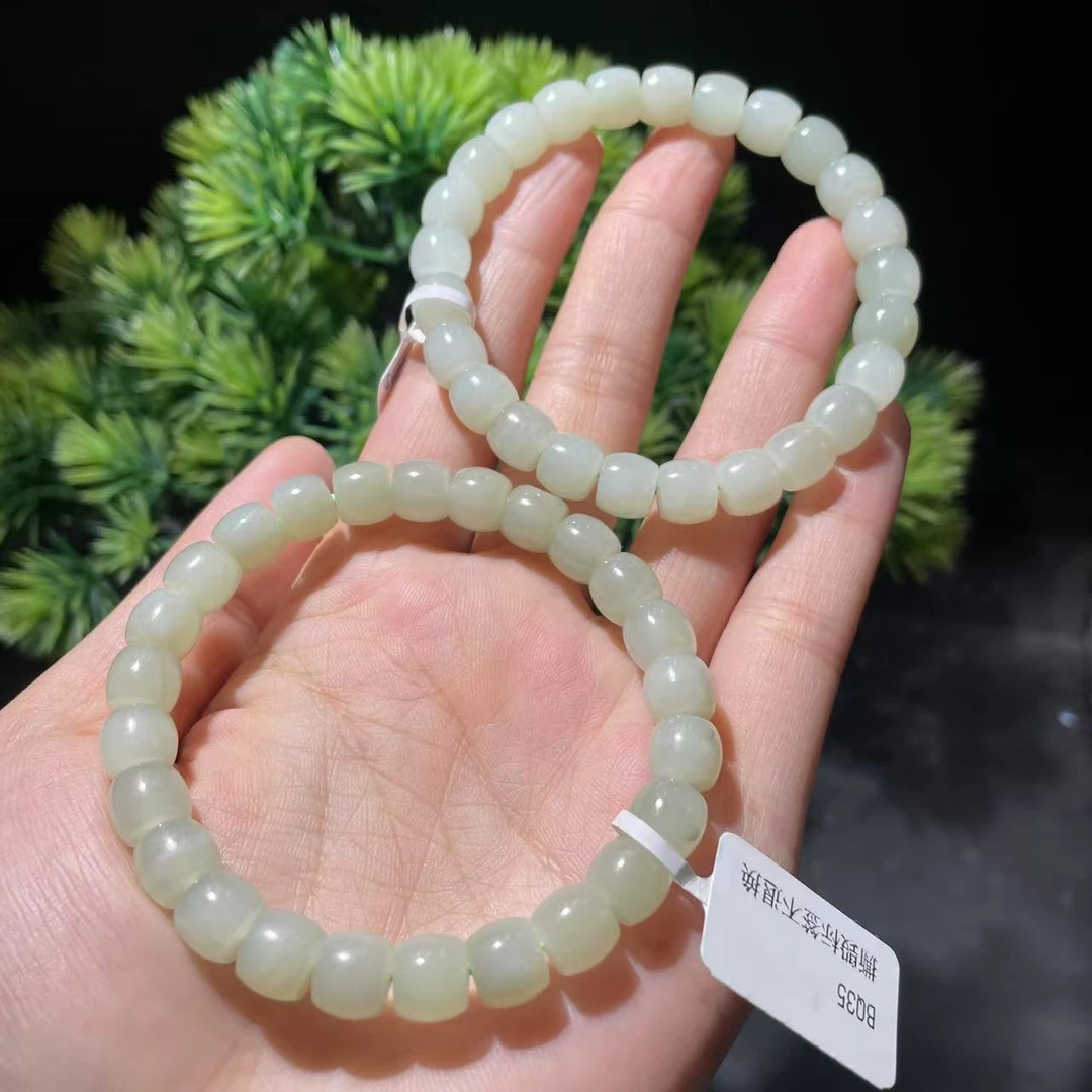 【玉经纶】30368/HQ72-和田玉手串-多样性发其一7mm/约25颗