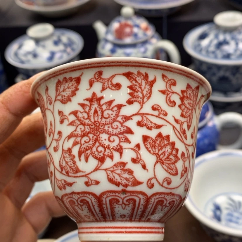 【闪购商品】景德镇釉里红主人杯