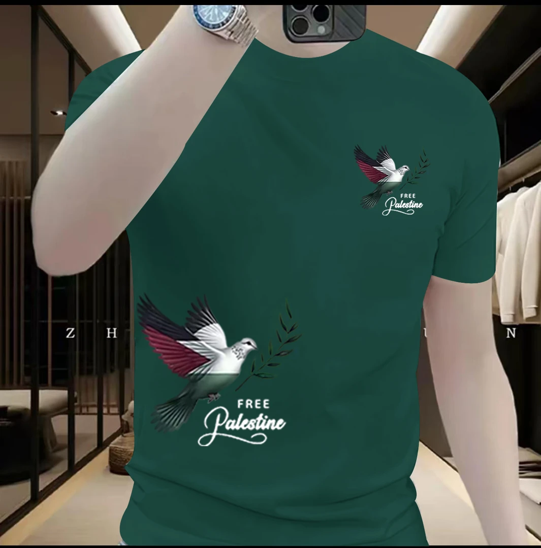 夏季新款爆款纯棉T网红体恤时尚潮流印花圆领百搭上衣短袖T恤男士