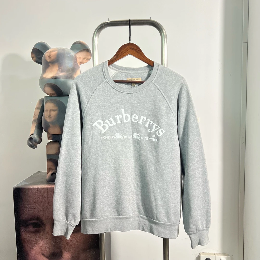 99新 BURBERRY/博柏利 99新巴宝莉刺绣logo卫衣S码衣长69胸围60