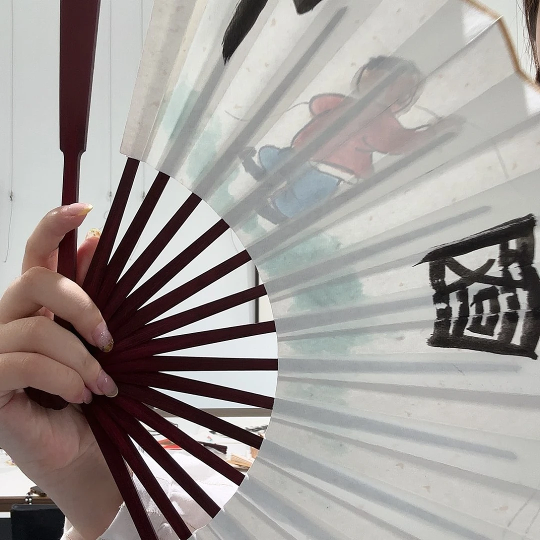 国画国画作品扇子