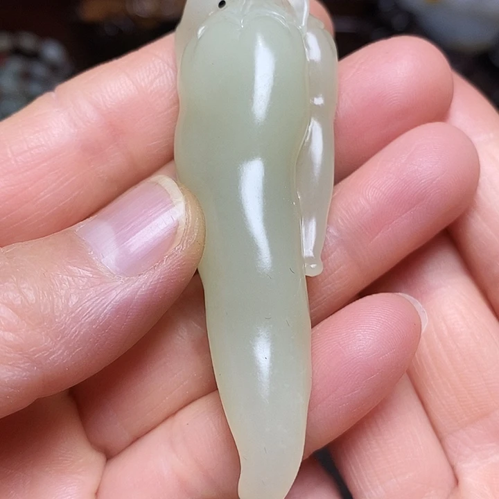 生***财和田玉未镶嵌车挂