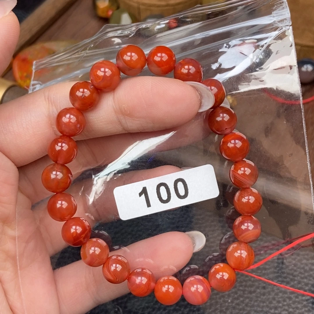 南红玛瑙未镶嵌手链